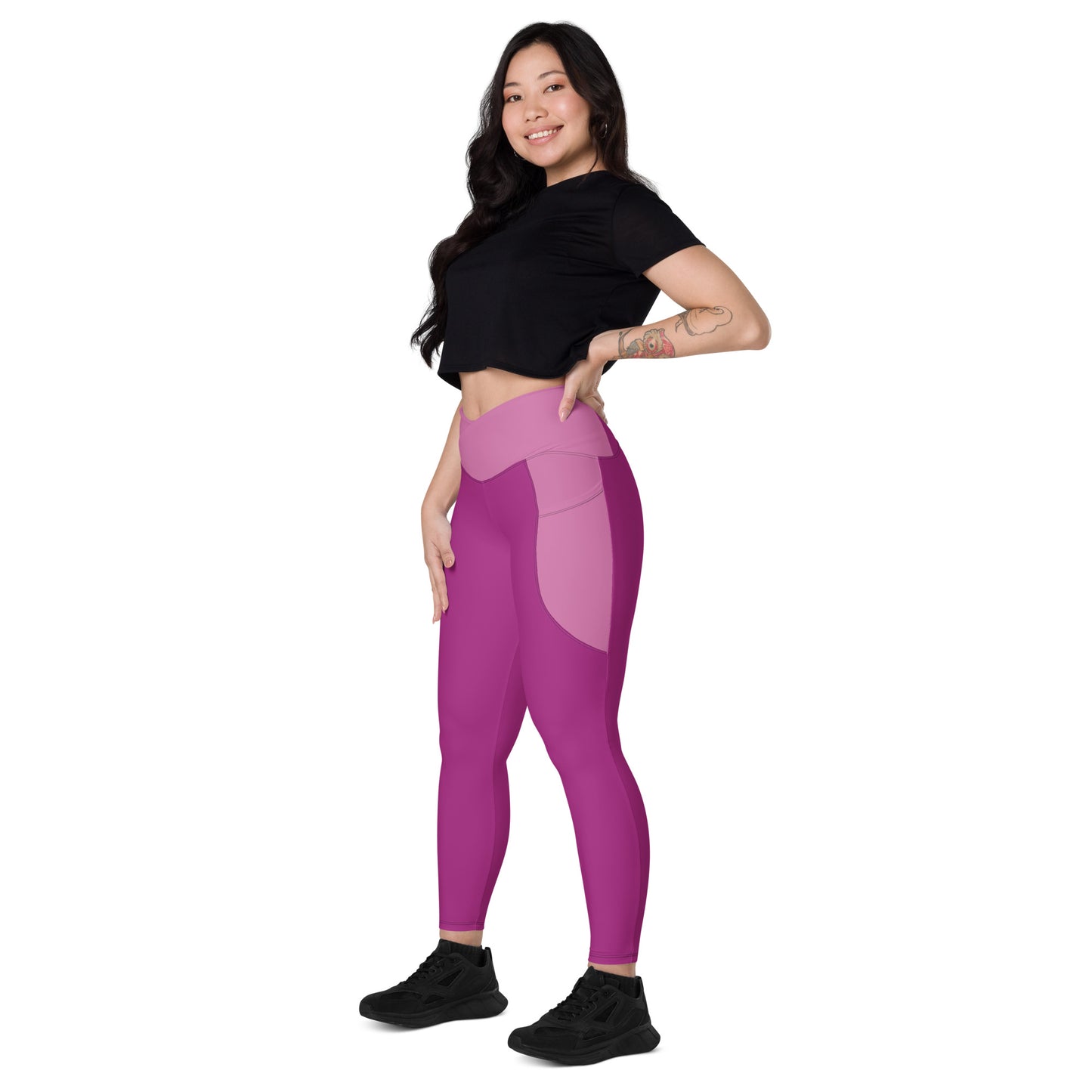 Women Crossover leggings with pockets