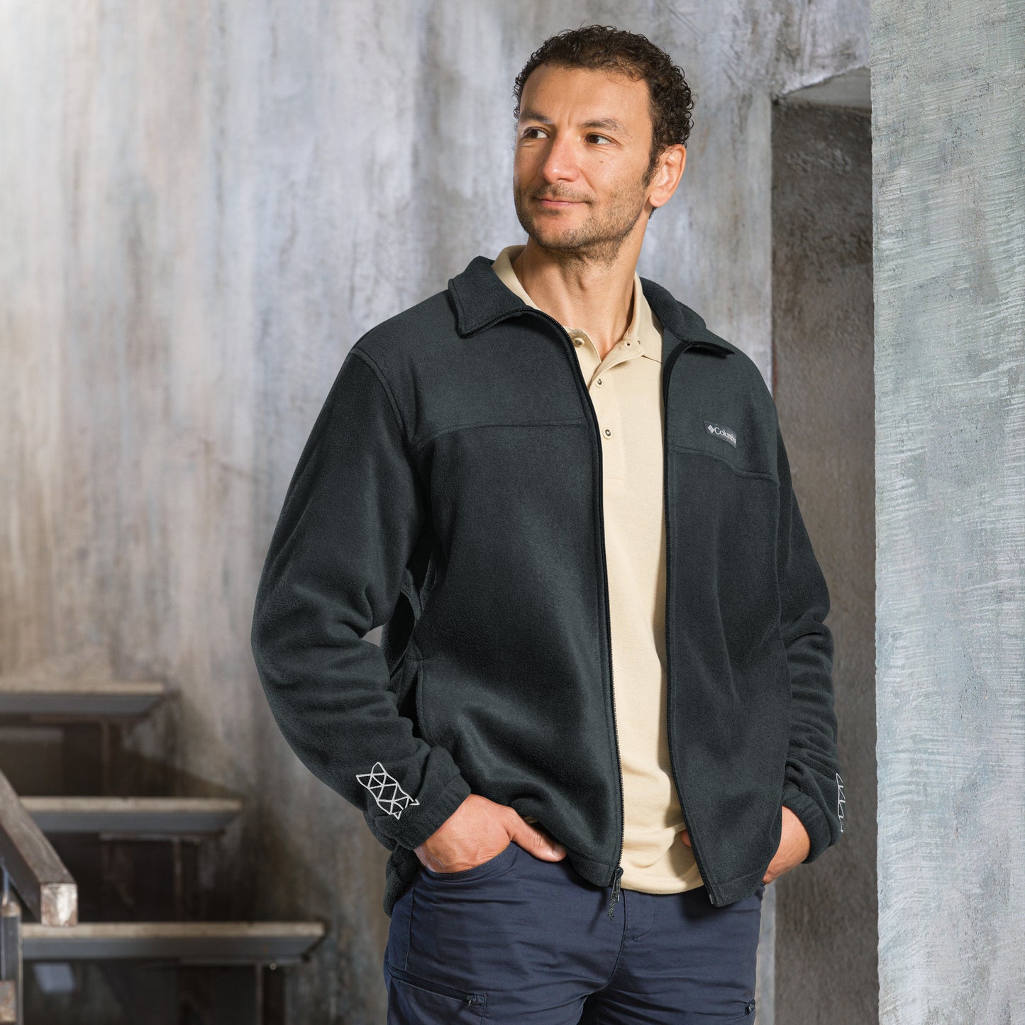 Men Columbia fleece jacket