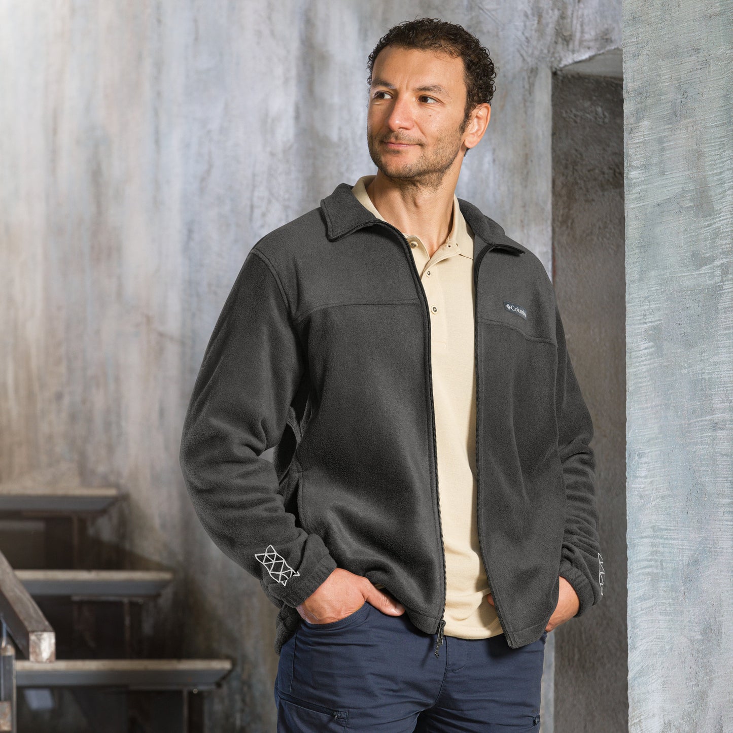 Men Columbia fleece jacket