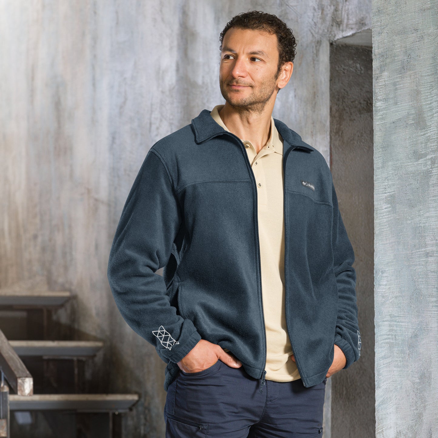 Men Columbia fleece jacket