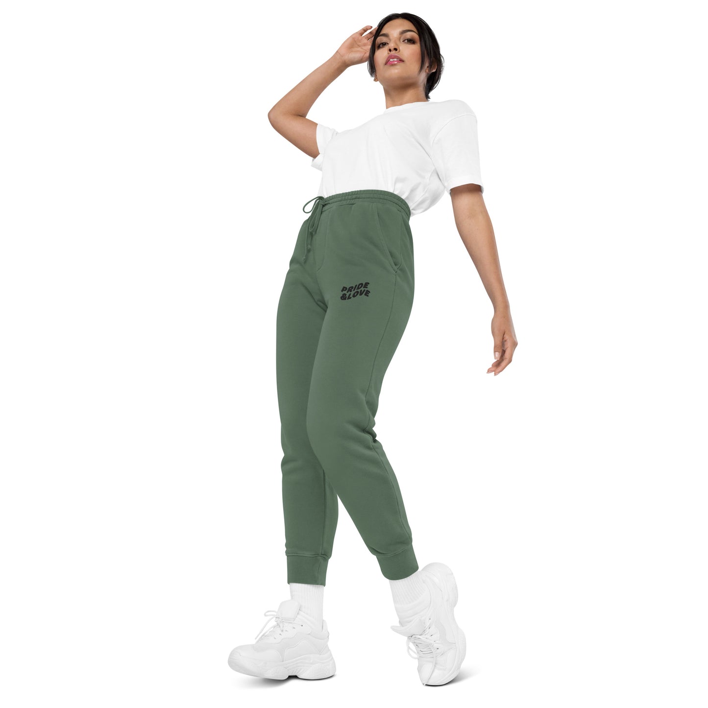 Women pigment-dyed sweatpants