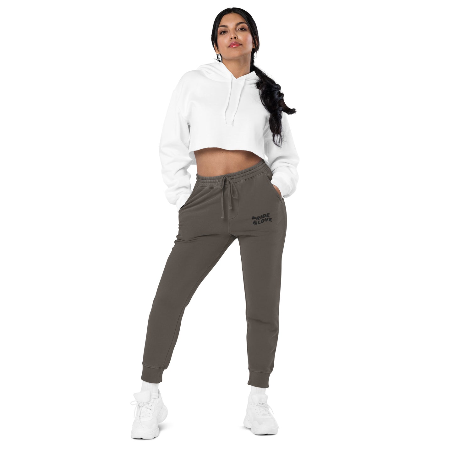 Women pigment-dyed sweatpants