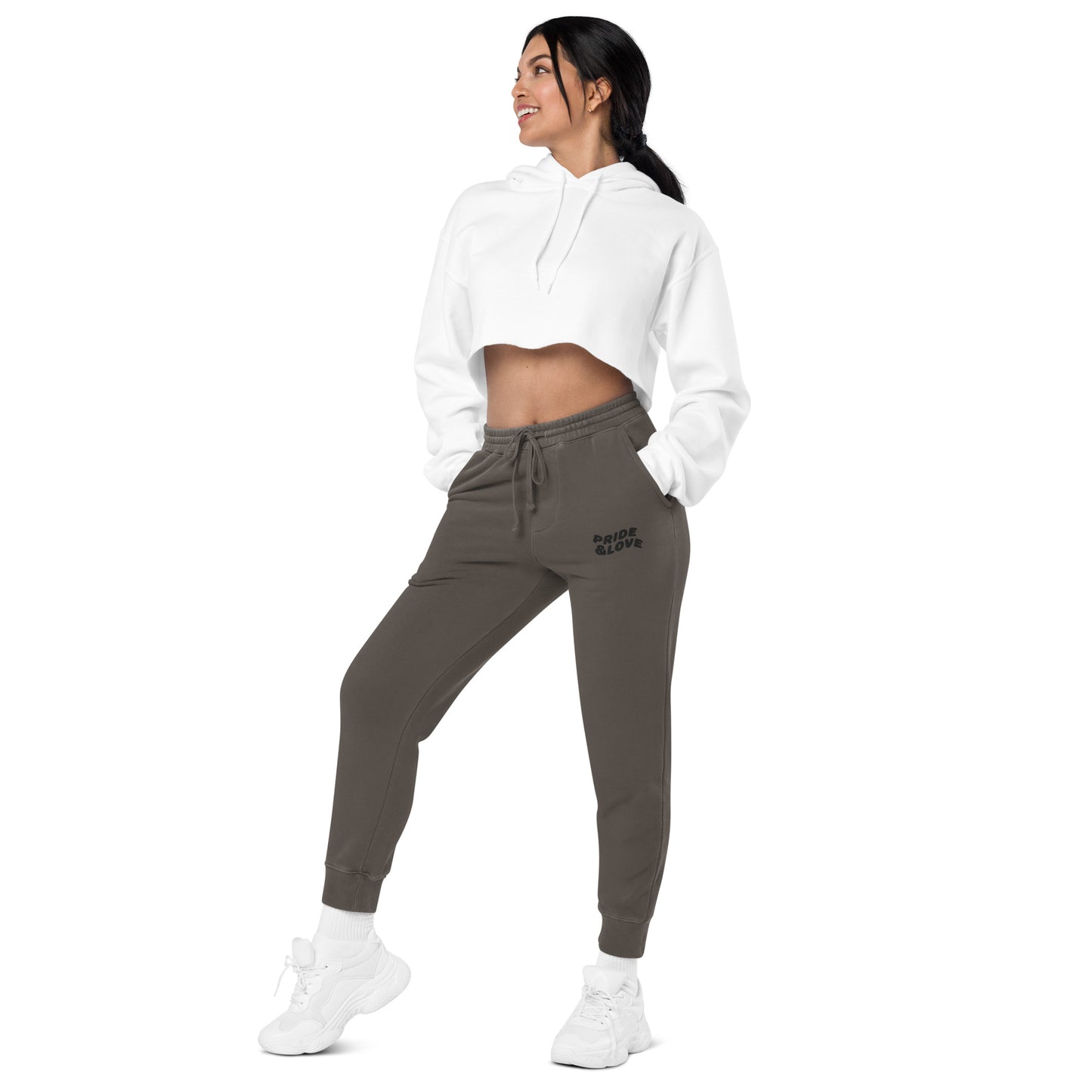 Women pigment-dyed sweatpants