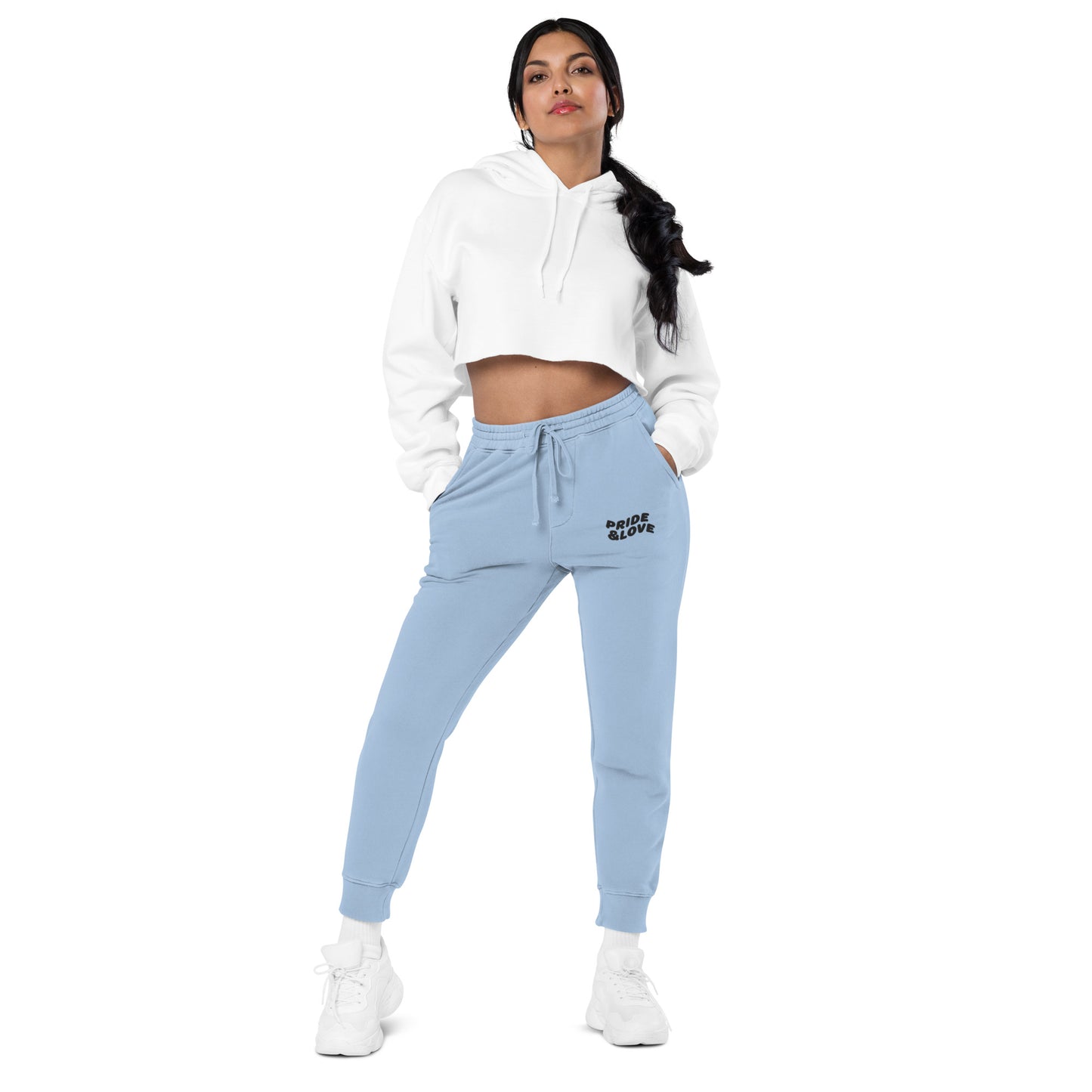 Women pigment-dyed sweatpants