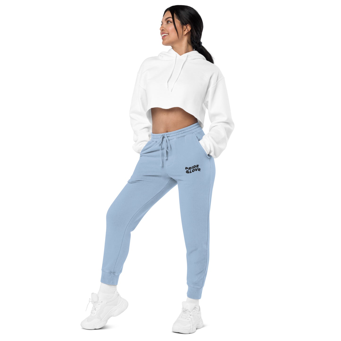 Women pigment-dyed sweatpants