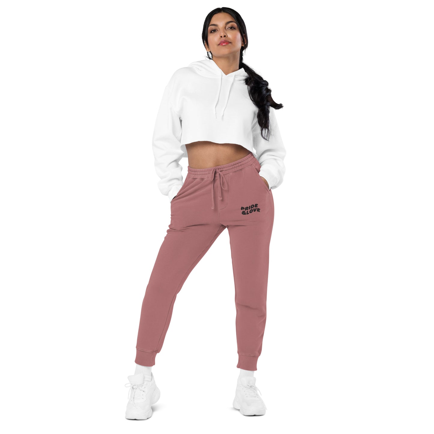 Women pigment-dyed sweatpants