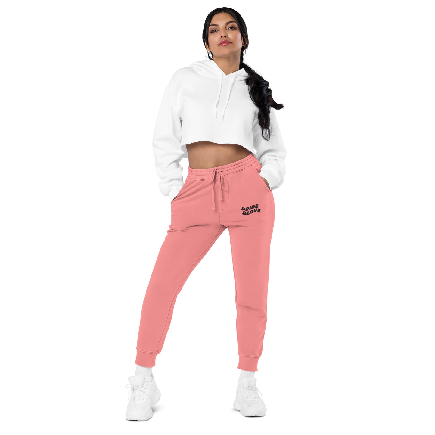 Women pigment-dyed sweatpants