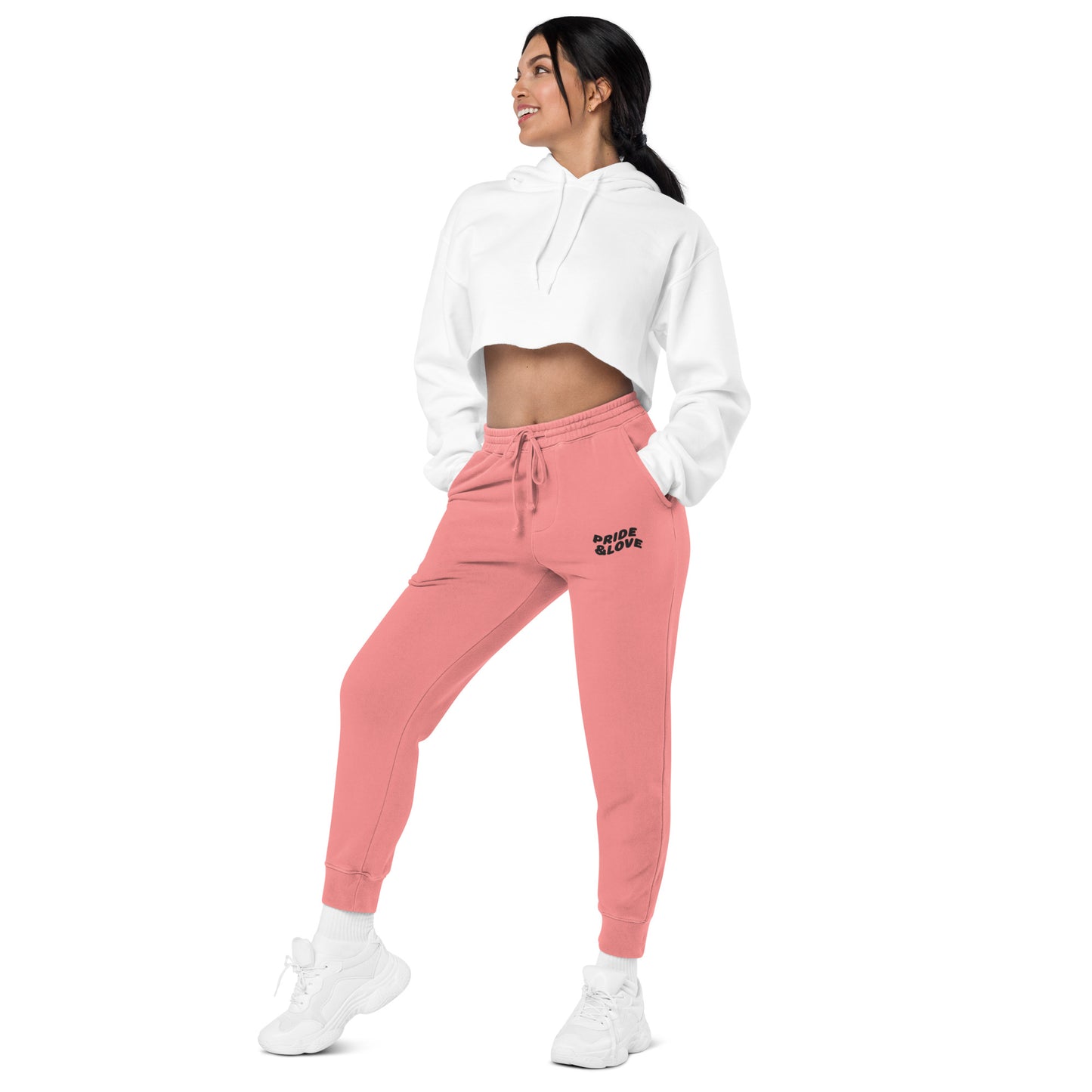Women pigment-dyed sweatpants