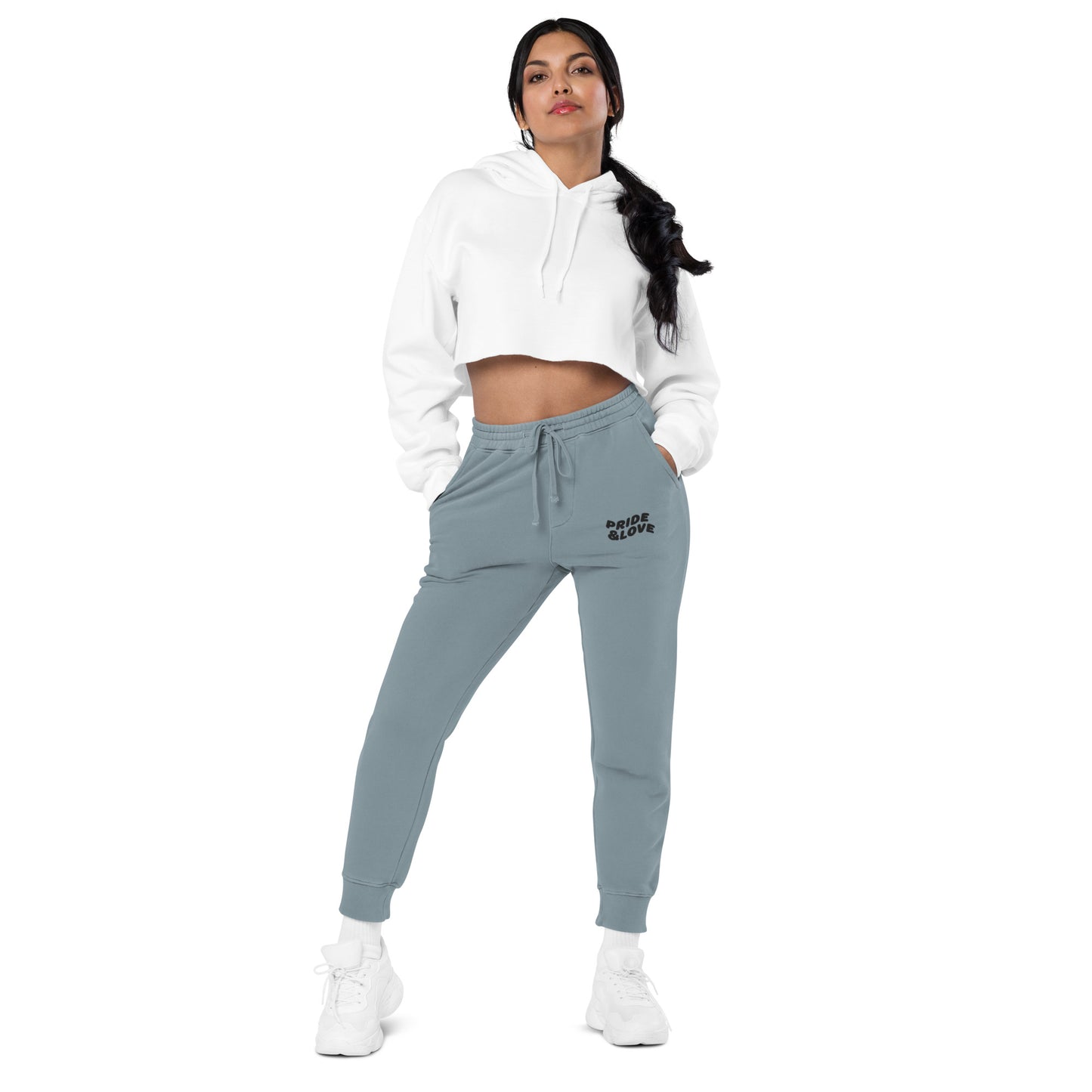 Women pigment-dyed sweatpants