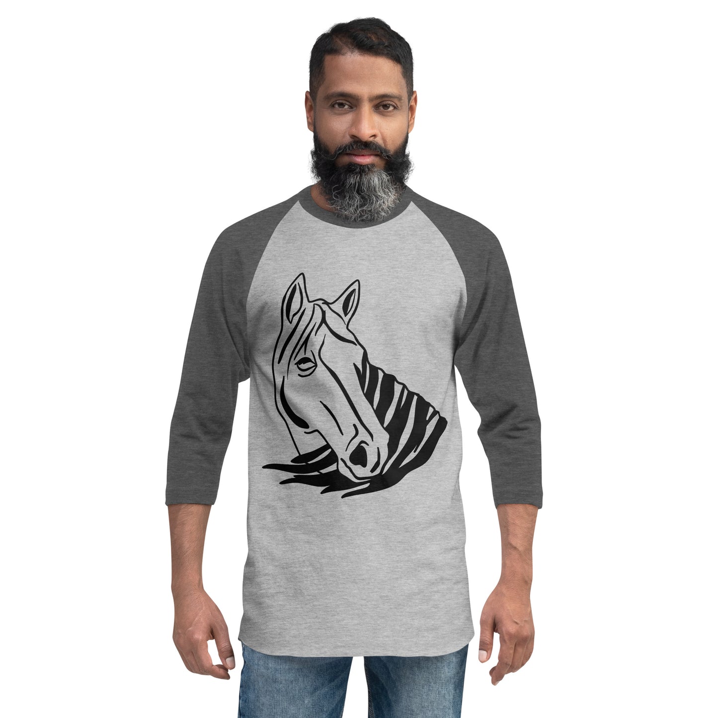 3/4 sleeve raglan shirt