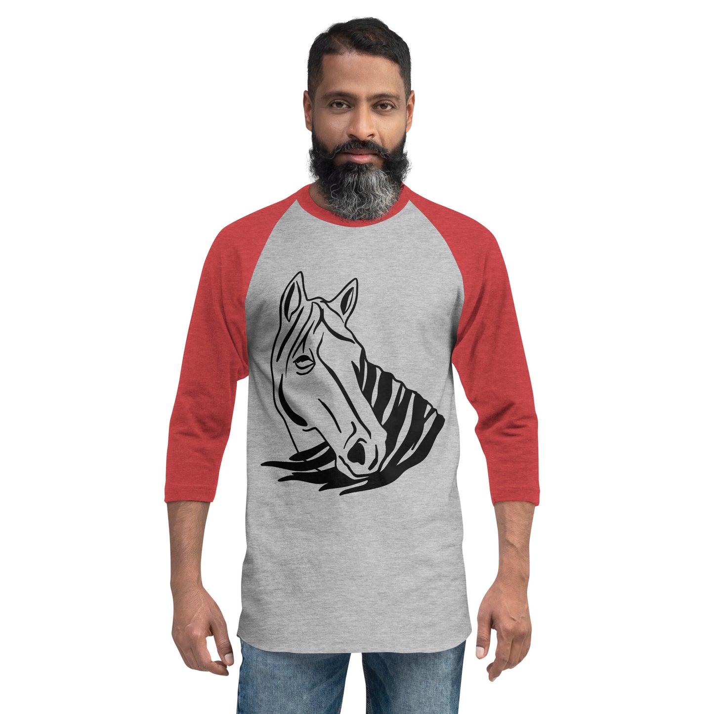 3/4 sleeve raglan shirt