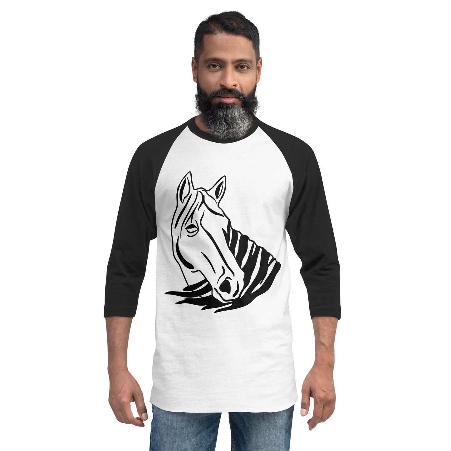 3/4 sleeve raglan shirt