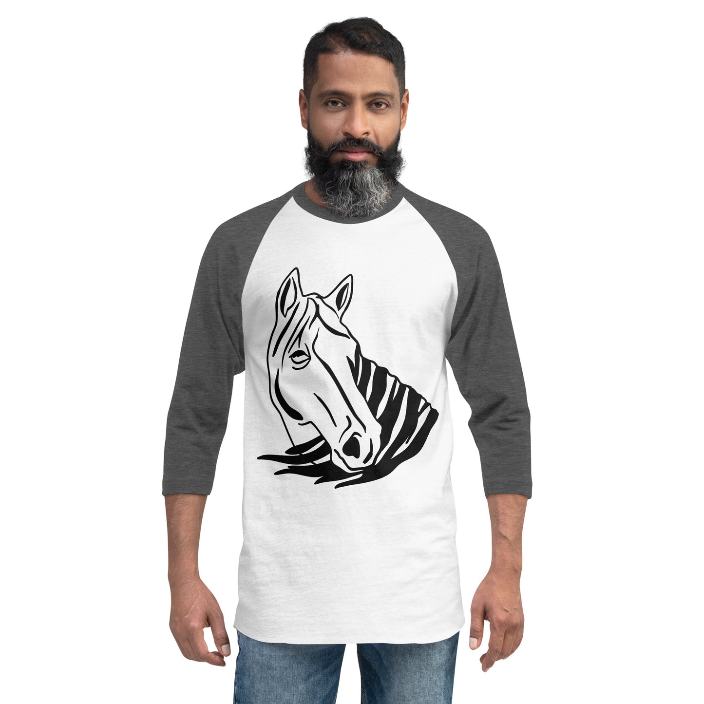 3/4 sleeve raglan shirt