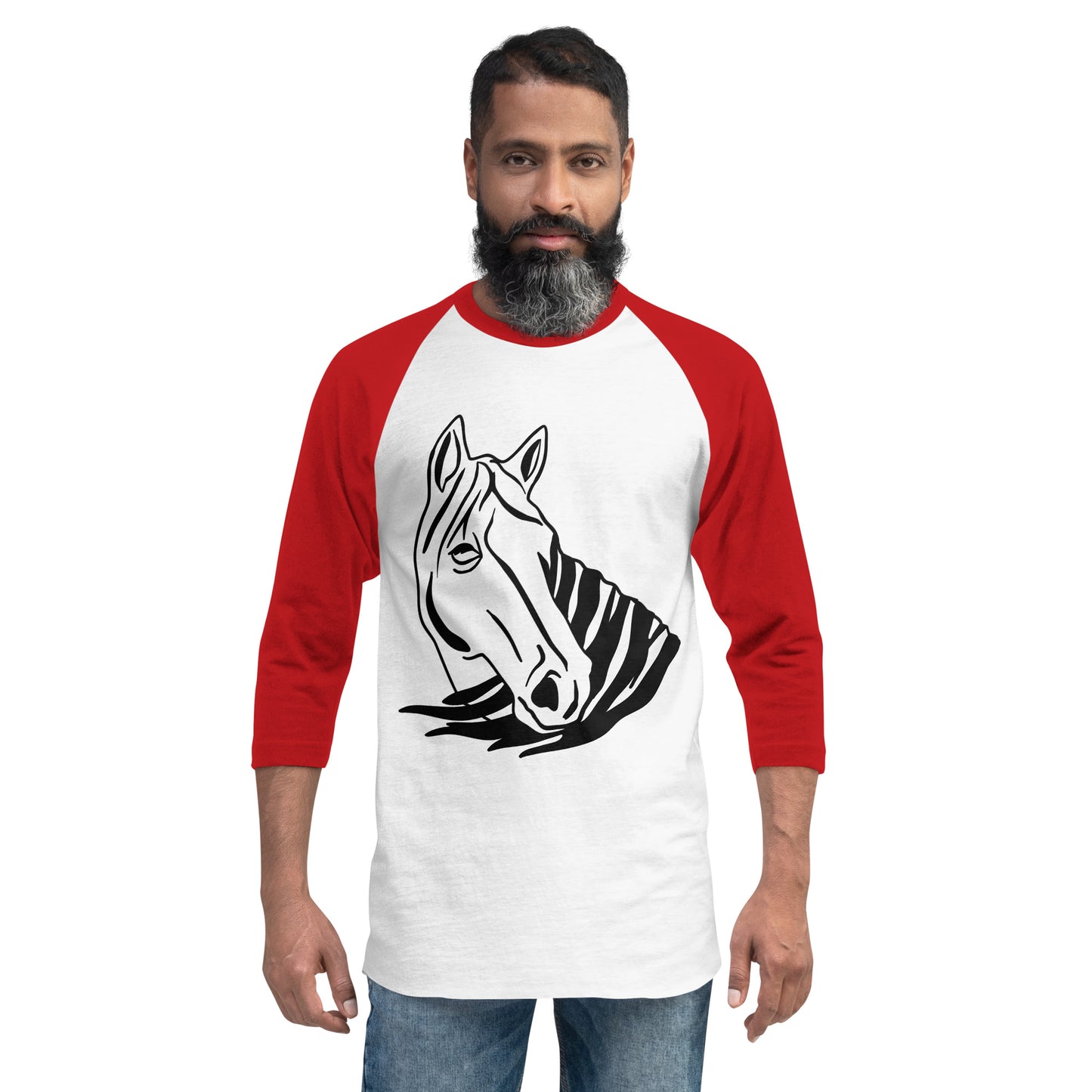 3/4 sleeve raglan shirt