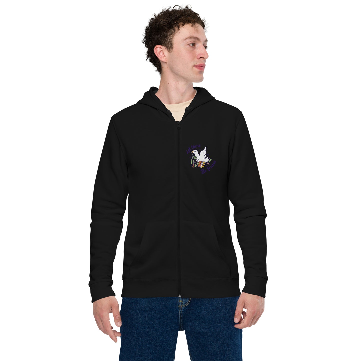 Men basic zip hoodie