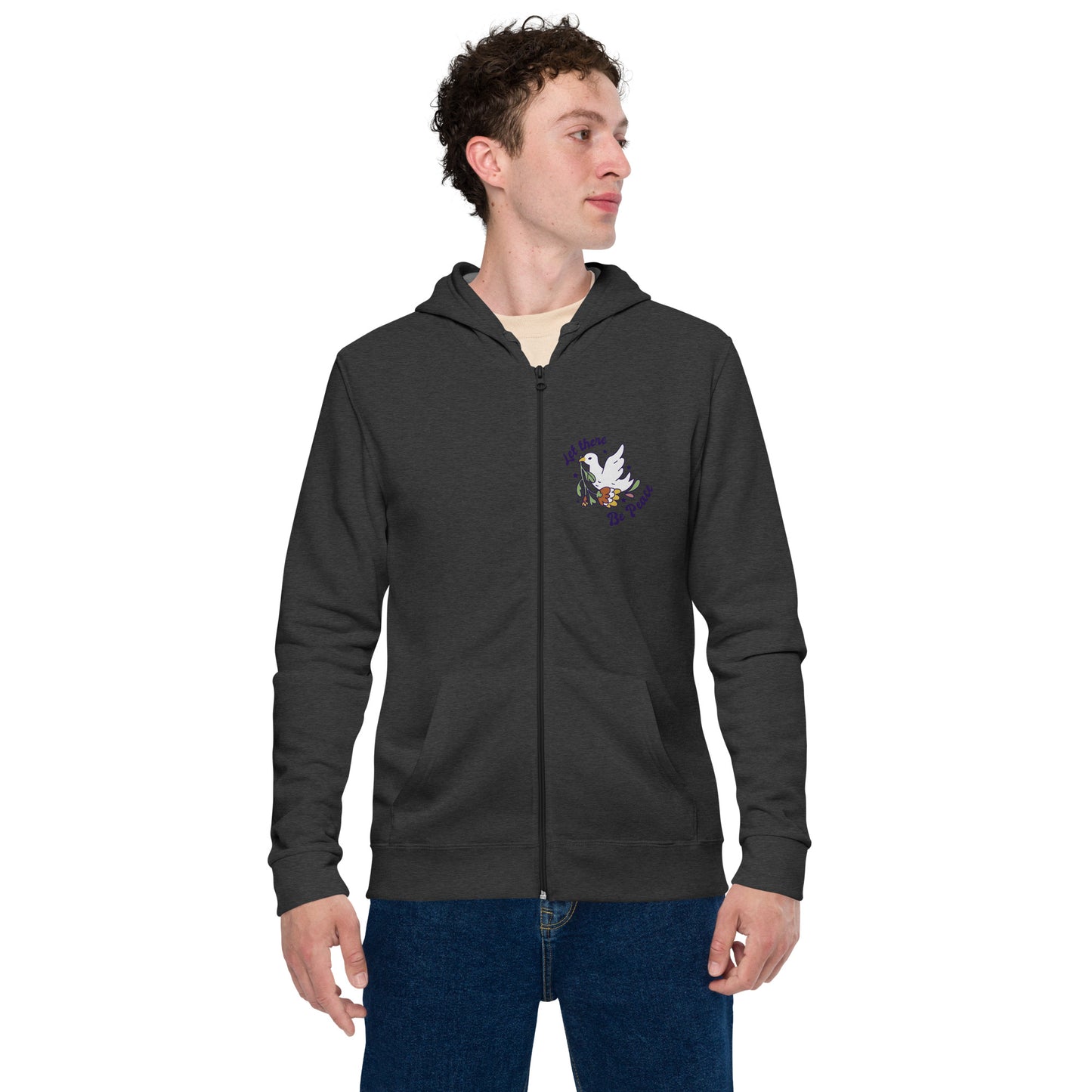 Men basic zip hoodie