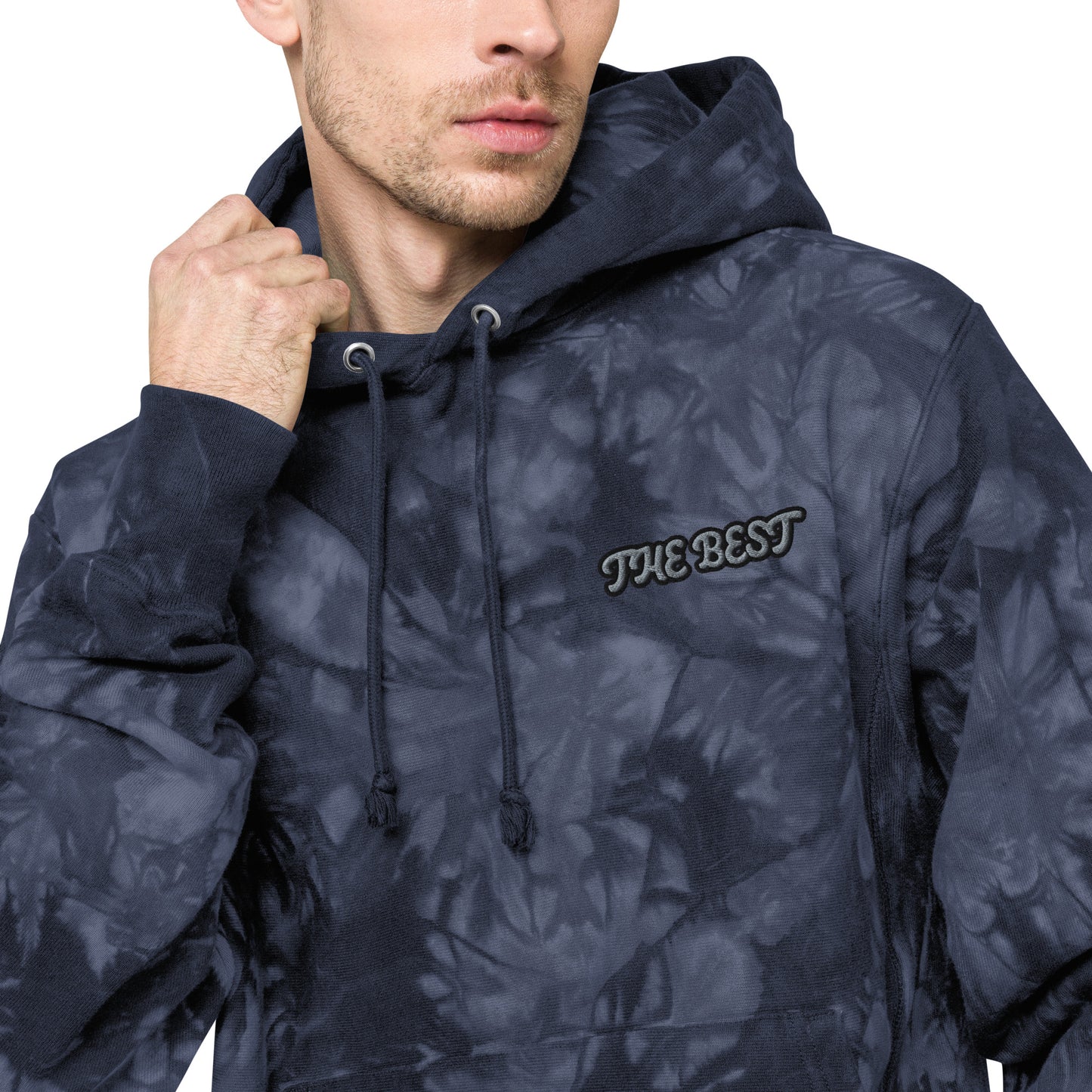 Men Champion tie-dye hoodie