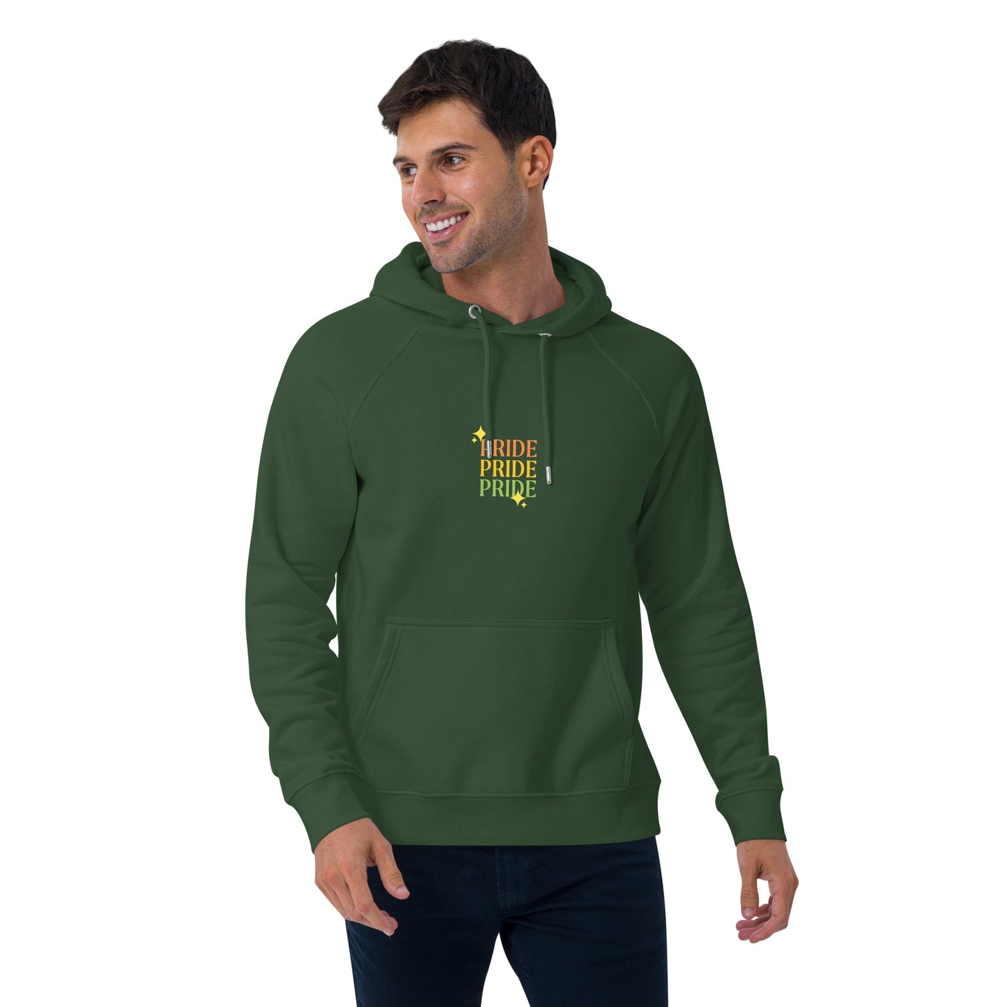 Men eco raglan hoodie