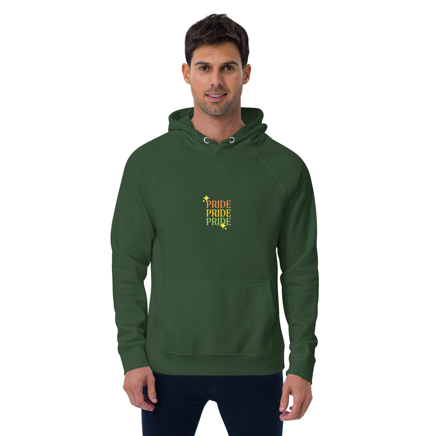 Men eco raglan hoodie