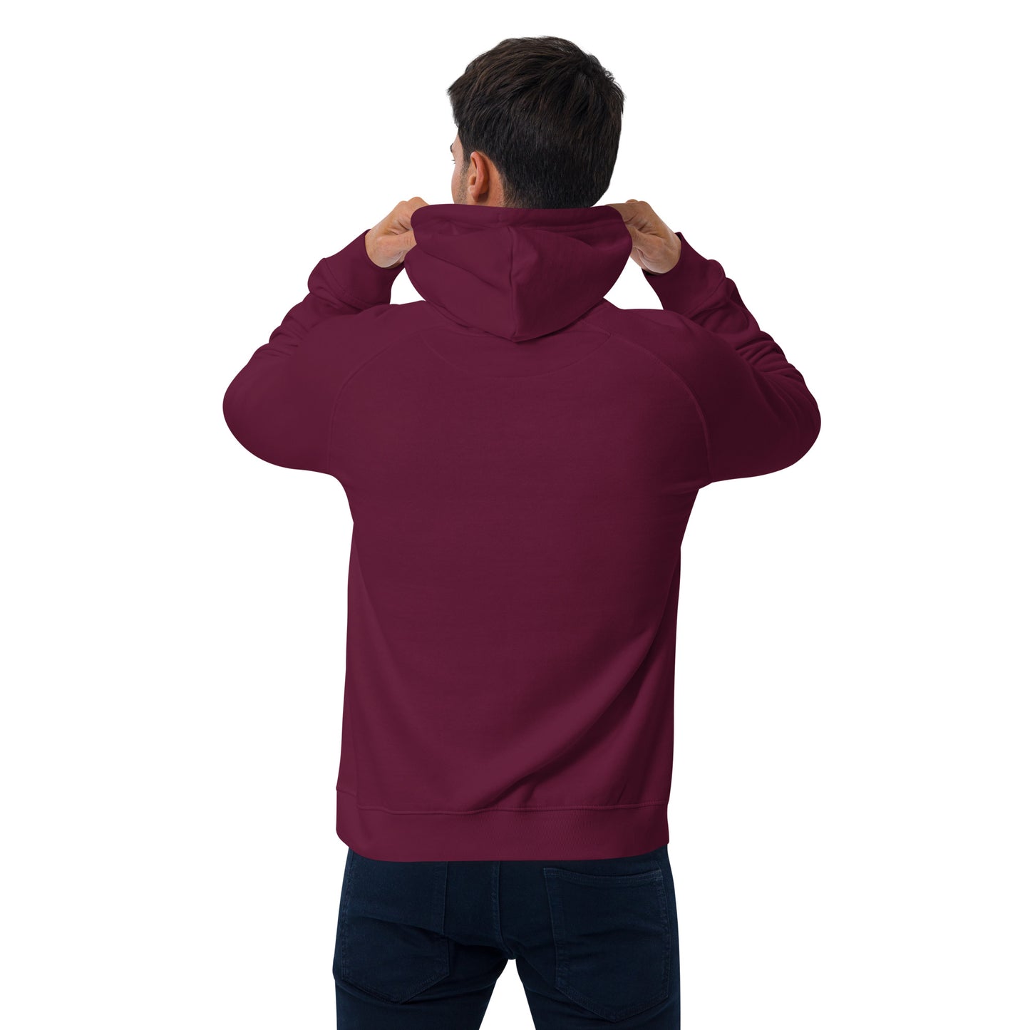 Men eco raglan hoodie