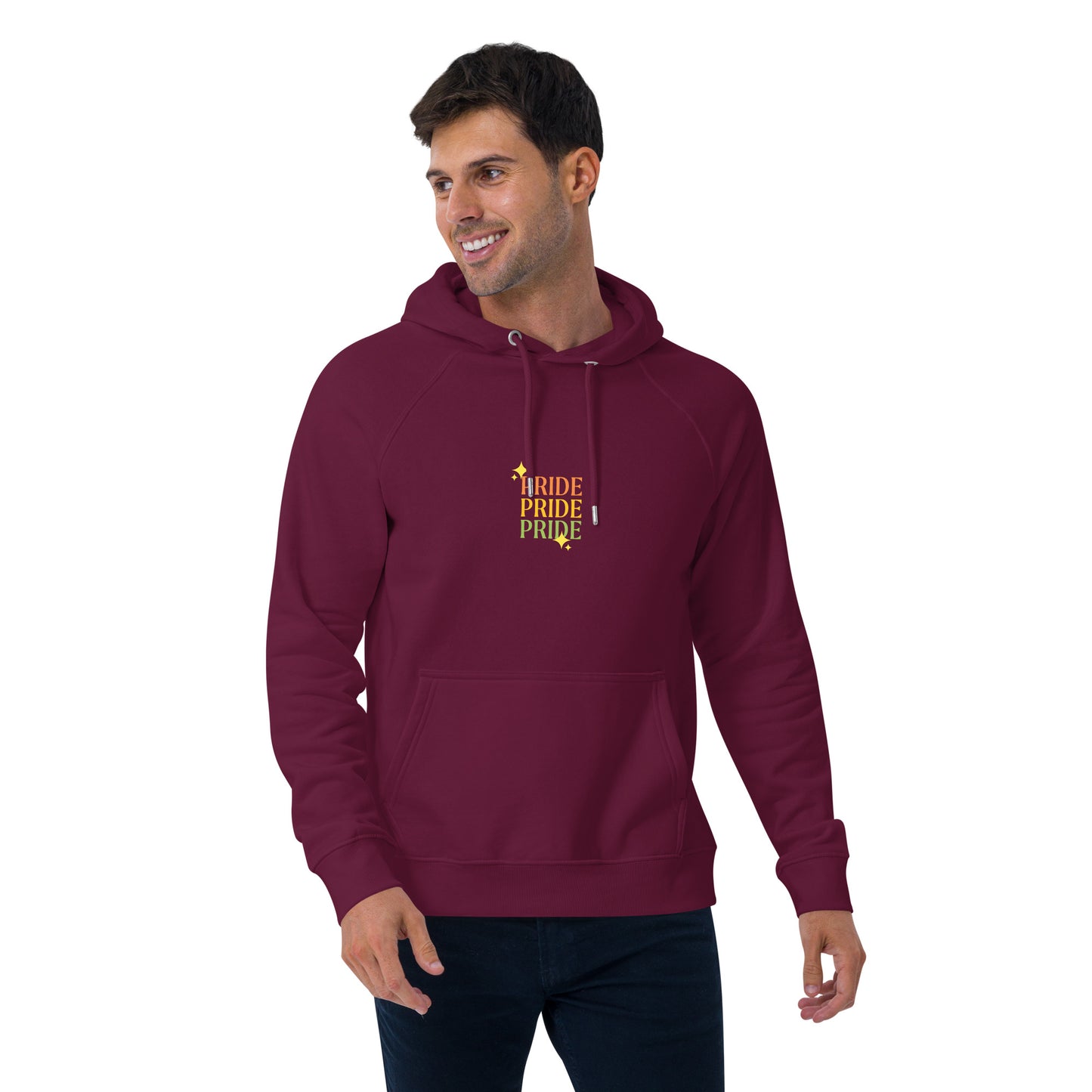 Men eco raglan hoodie