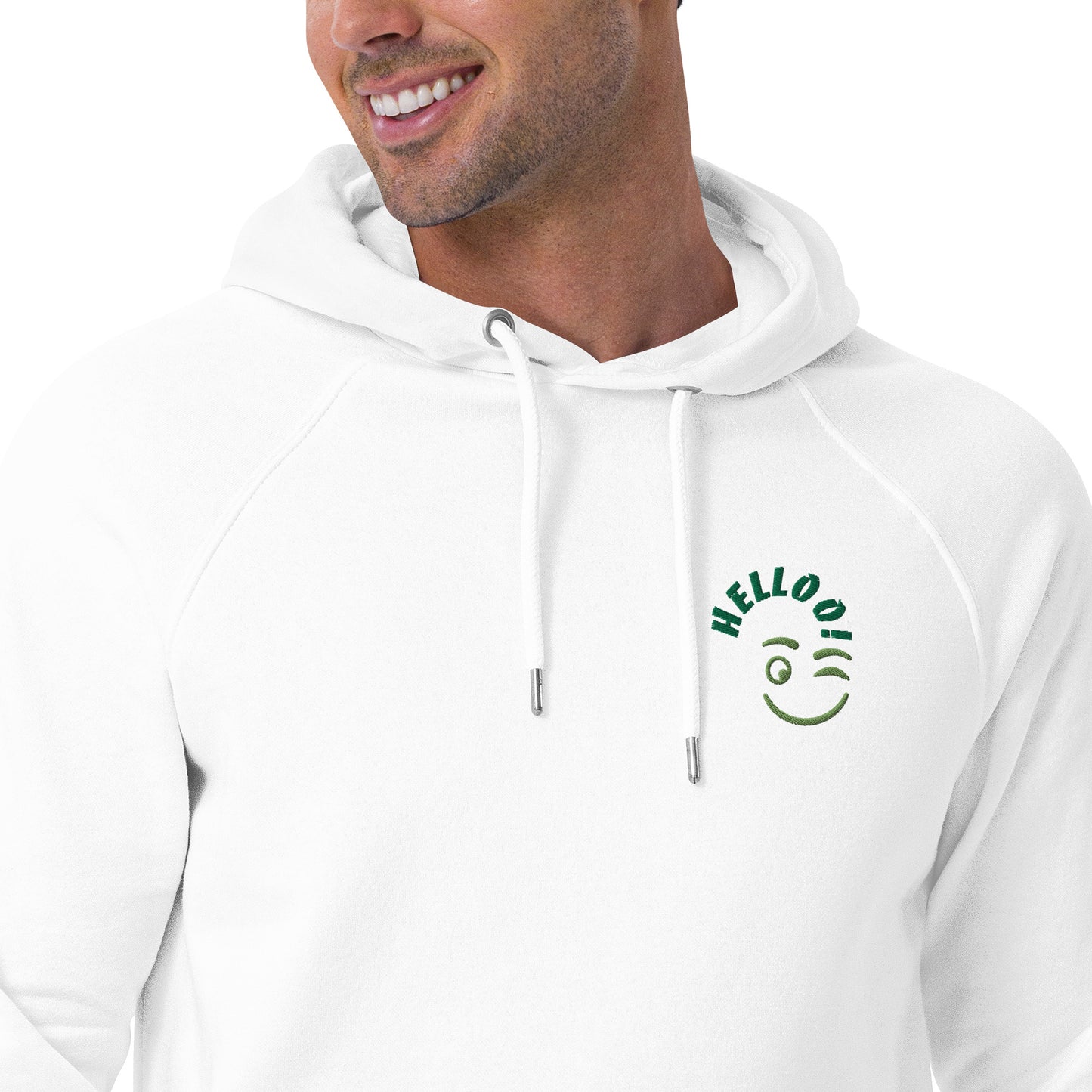 Men eco raglan hoodie