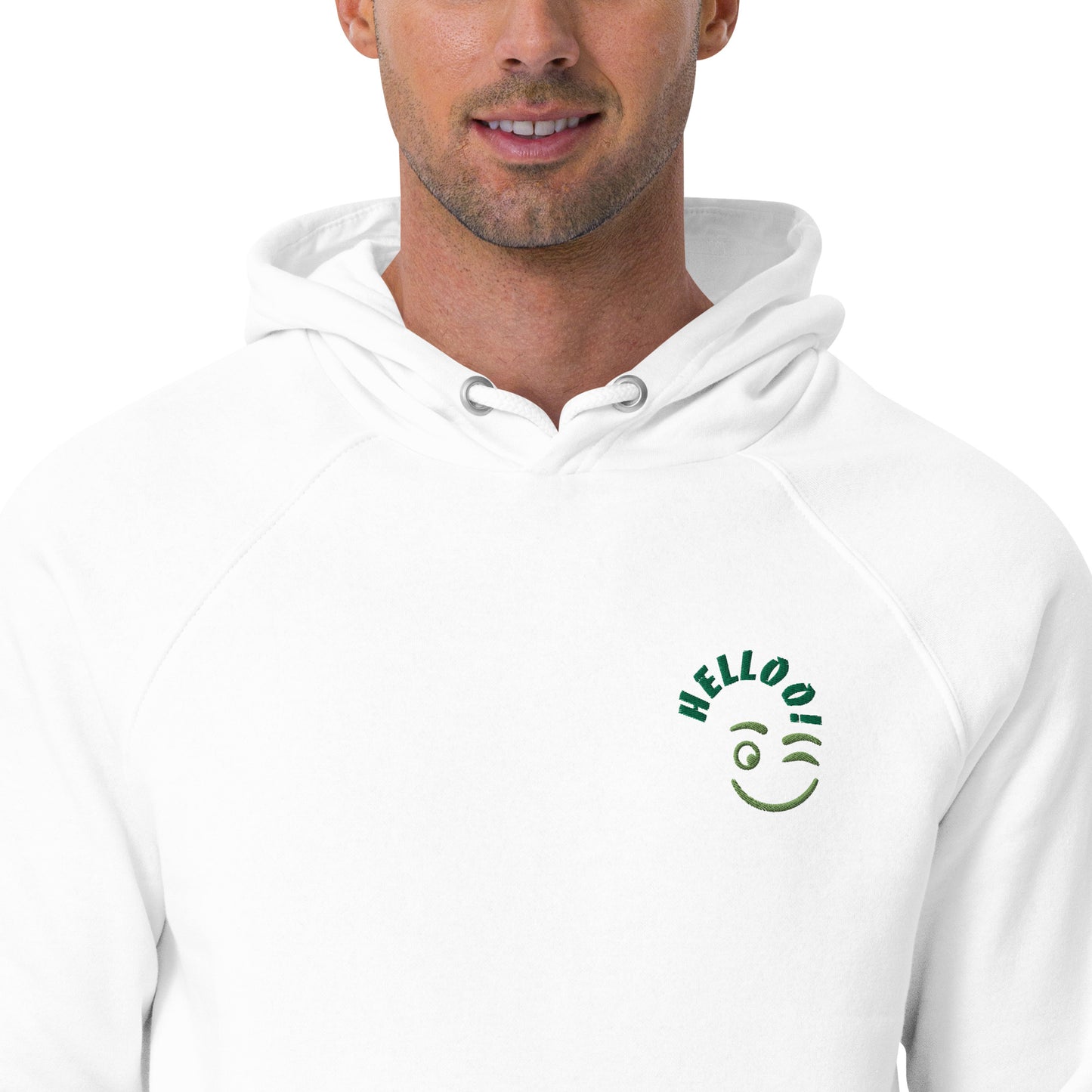 Men eco raglan hoodie