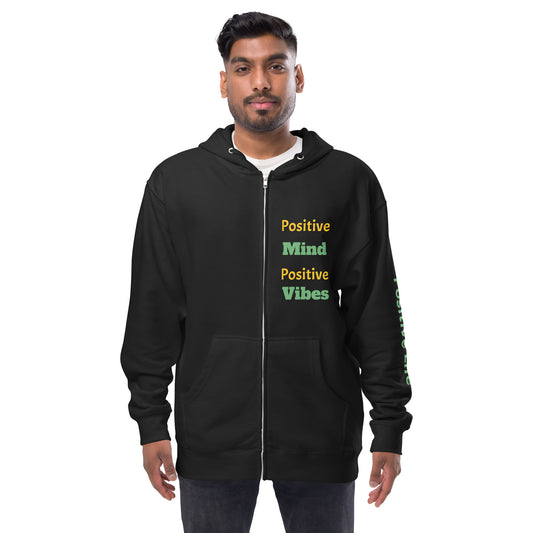 Men fleece zip up hoodie
