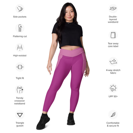 Women Crossover leggings with pockets