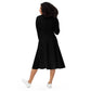 long sleeve midi dress