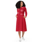 long sleeve midi dress