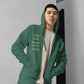 Unisex fleece zip up hoodie