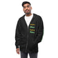 Men fleece zip up hoodie